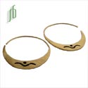 Shiva Moon Hoops Gold