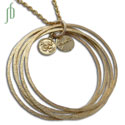 Ganesh Aum Bangles Halskette aufbereiteter Messing