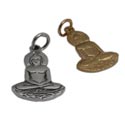 Buddha Anhanger Gold Vermeil