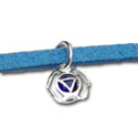 Chakra Fusskette oder Armband Blau Stirnchakra